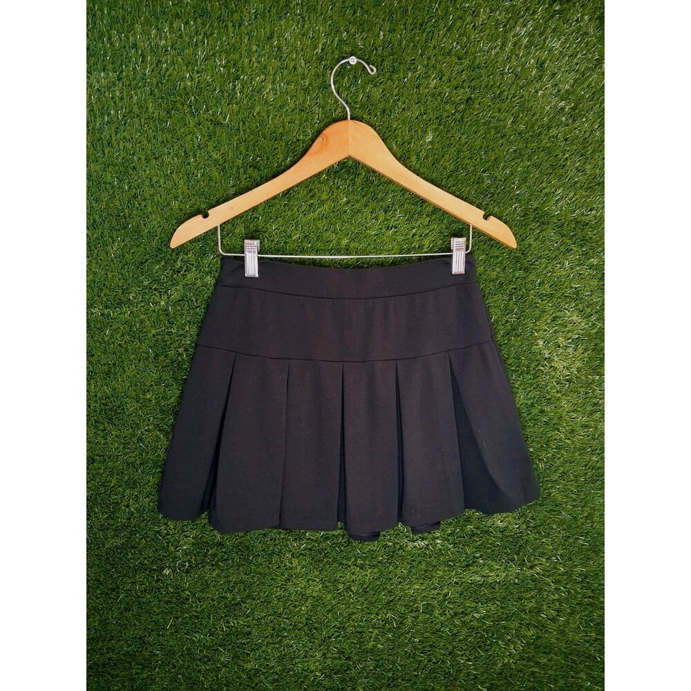 American Eagle Black Pleated Mini Skirt Size S/P Preppy School Girl Tennis